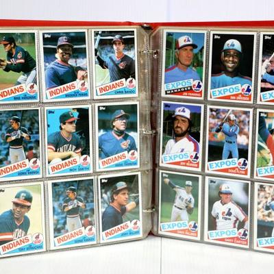 1985 Topps Baseball Cards Set in Binder - Lot #724-02