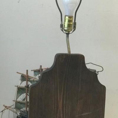 Vintage Lighthouse and Whaling Ship Clipper 1846 boat Lamp