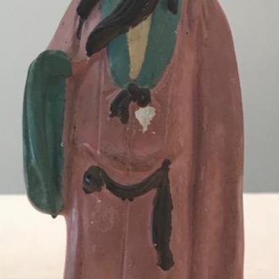 Qing Dynasty Style Male Figurine 7 H