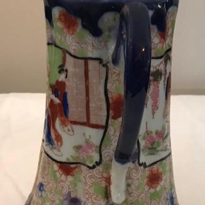 Japanese Blue Floral Tea Pot cover