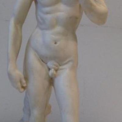 Marked ZCF; Michelangelo statue of David