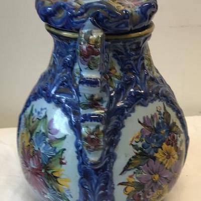 Vintage Vestal Alcobaca Portugese Vase &Cover