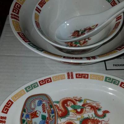 Dishes - with Chinese Set