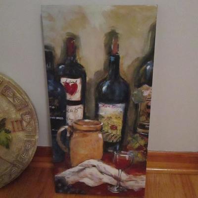 Wine Wall art & Clock