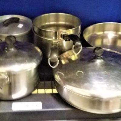 Lot 45: Set of Kitchen Pans, etc.