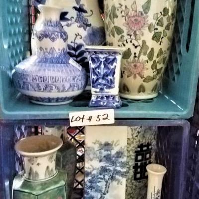Lot 52: Various Oriental Vases