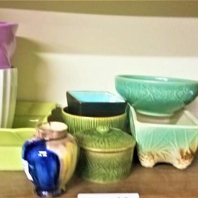 Lot 28: Misc. Planters, Bowls, Vases Etc.
