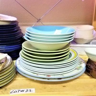Lot 22: Misc. Dishes, etc.