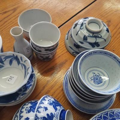 Lot 2: Blue China Misc. Dishes