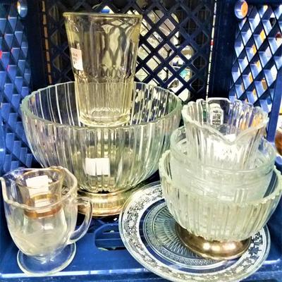 Lot 73: Misc. Clear Glass Items
