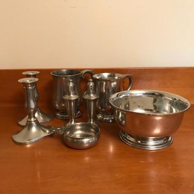 Lot 14 - Pewter Partyware