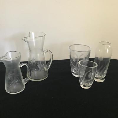 Lot 65 - Etched Glass 