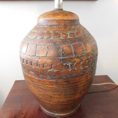 Decorative Pottery Jar Lamp