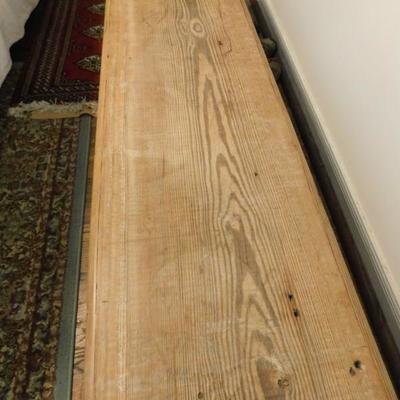 Handcrafted Pine Wood Low Bench 65