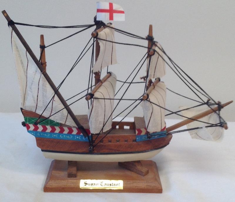 Susan Constant Sail boat model 7 x 7 | EstateSales.org