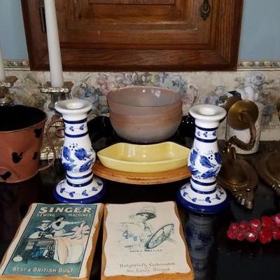 Candles and Holders with Extras