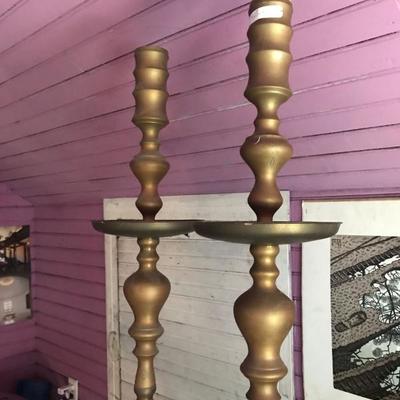 Brass candlesticks 