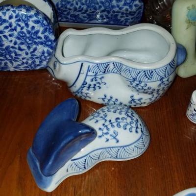 Collectibles Pottery and Glass Set