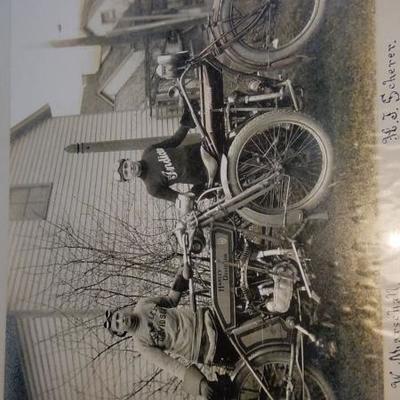 Vintage Motorcycle art with extras