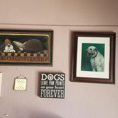 Wall Art with Dog Theme