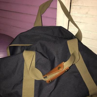 Large blue Rugged Travel Duffle Bag & Small 