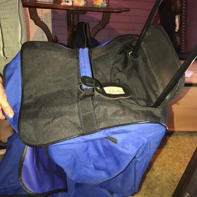 Large blue Rugged Travel Duffle Bag & Small 