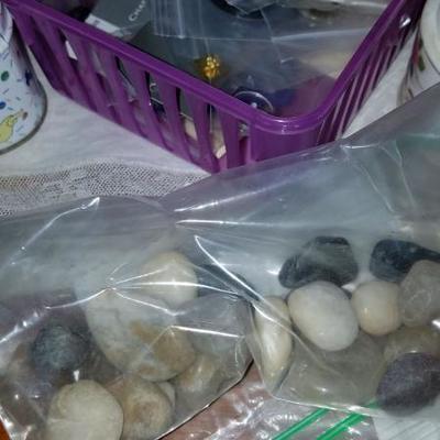Asian, Buttons and Gemstones