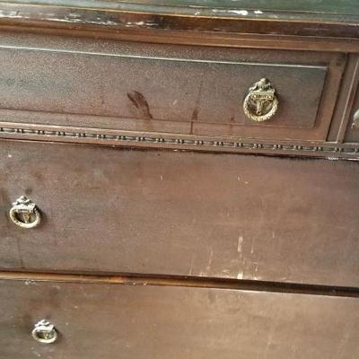 Antique Dresser with Mirror