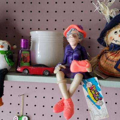 Wall Shelf with Contents