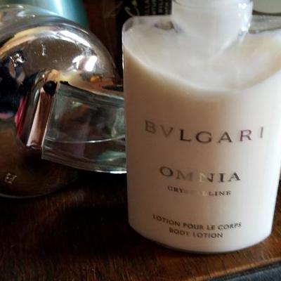 Basket of Perfume and High End Cosmetics