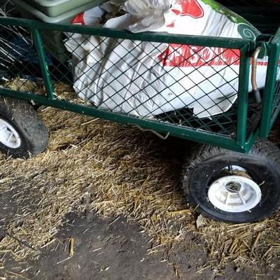 Garden Cart with misc. Supplies