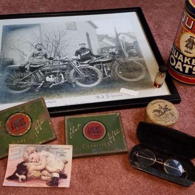 Vintage Motorcycle art with extras