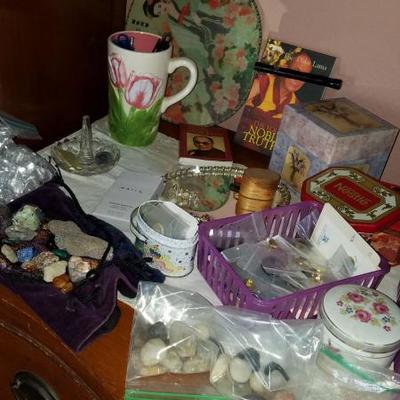 Asian, Buttons and Gemstones