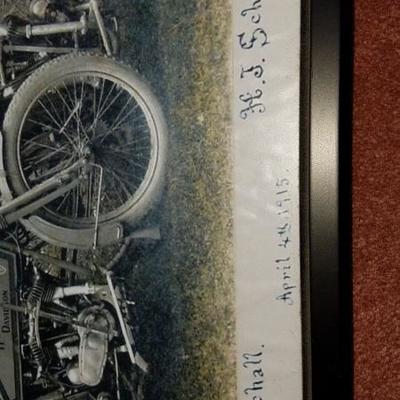 Vintage Motorcycle art with extras
