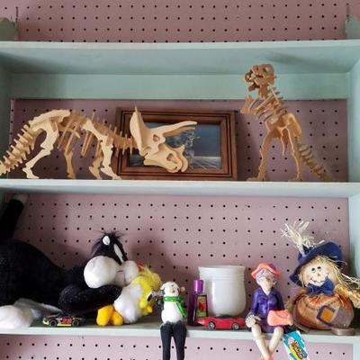 Wall Shelf with Contents