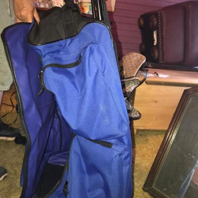 Large blue Rugged Travel Duffle Bag & Small 