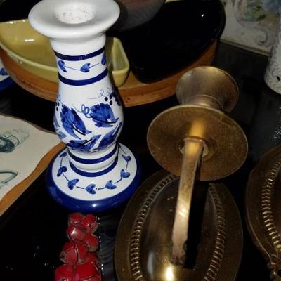 Candles and Holders with Extras
