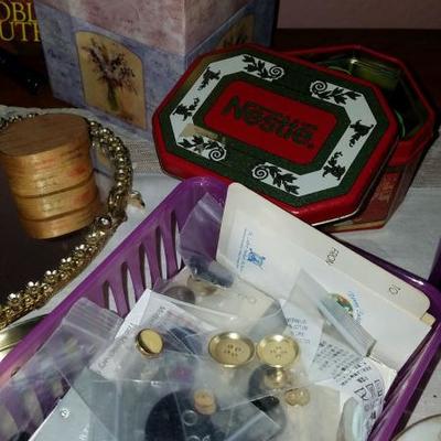 Asian, Buttons and Gemstones