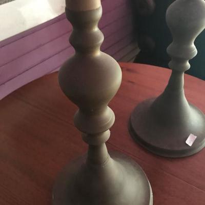 Brass candlesticks 