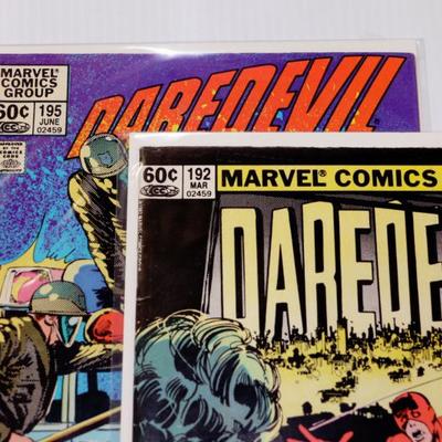 DAREDEVIL #192 195 Marvel Comics 1983 Lot #815-20