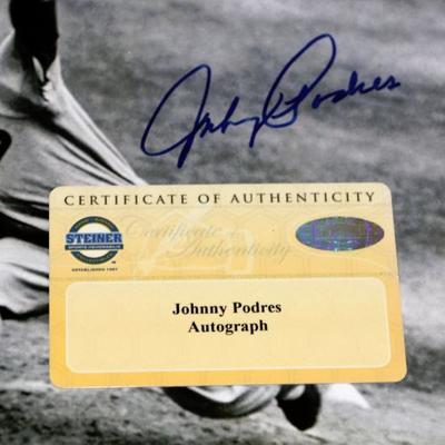 Johnny Podres Autographed Photo with Certificate of Authenticity #815-41