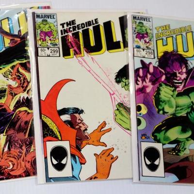 Incredible HULK #298 299 301 Marvel Comics 1984 Comic Books Lot 815-28