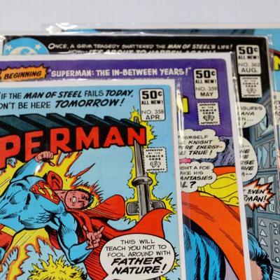 SUPERMAN #358 359 362 363 DC Comics 1981 - 4 Comic Books Lot #815-11