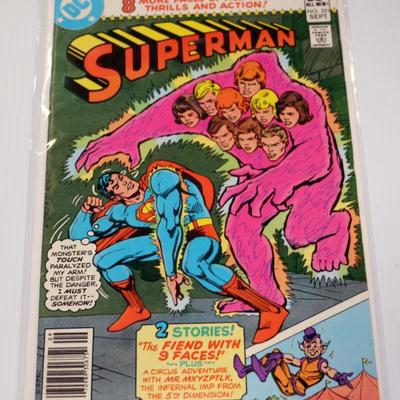 SUPERMAN #350 #351 DC Comics 1980 Bronze Age - 2 Comic Books Lot #815-13