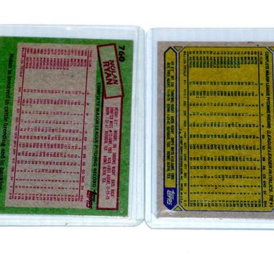 NOLAN RYAN Baseball Cards Set of 4 Topps 1985 1987-89 Lot #815-34