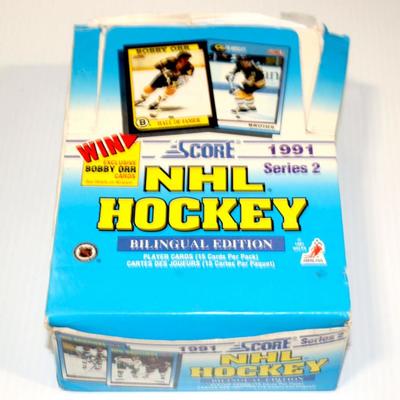 1991 Score NHL Hockey Player Cards Series 2 Factory Complete Box Lot #815-37