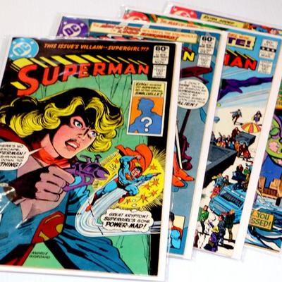 SUPERMAN #365 366 369 370 DC Comics 1982 - 4 Comic Books Lot #815-10