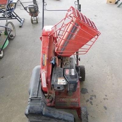 Working Electric Troy Built 8HP Briggs-Stratton Chipper and Sweeper