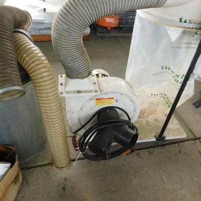 TWC Dust Collection System Including Duct Work and Waste Bin