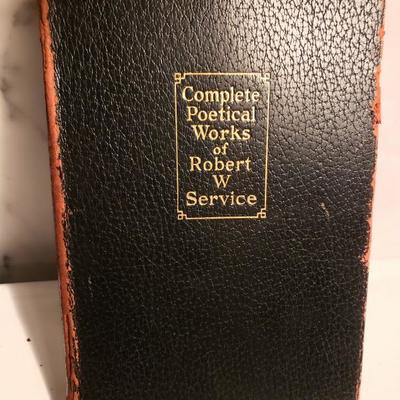 Antique The Complete Poetical Works of Robert W Service signed 5 Books in one.